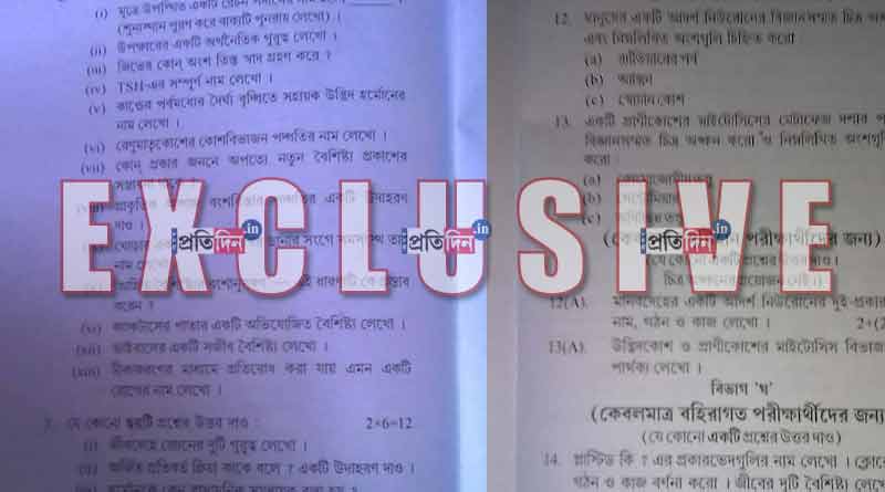 রুটিন মেনেই ফাঁস, সোশ্যাল মিডিয়ায় মাধ্যমিকের ‘ভূতুড়ে’ প্রশ্ন
