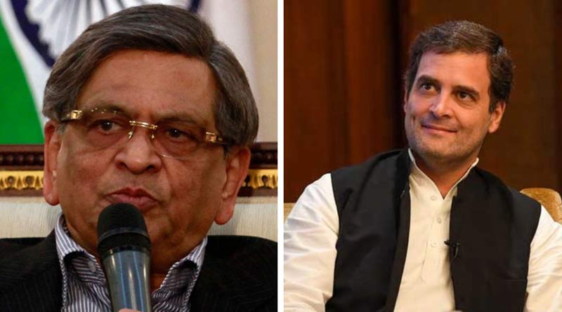  Ex-Congress leader SM Krishna slamed Rahul Gandhi