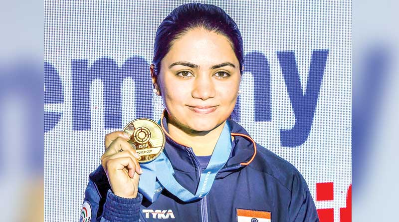 Shooter Apurbi Chandila wins Gold