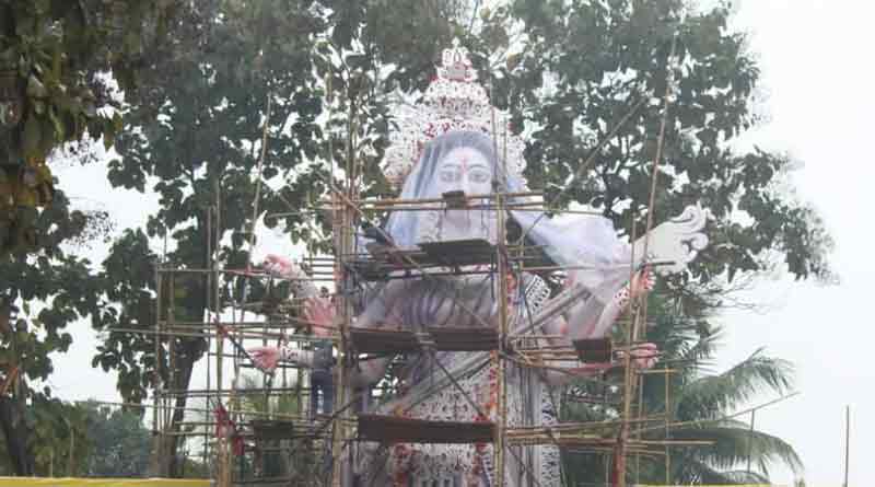 উচ্চতম সরস্বতী মূর্তিতে চমক, দেশপ্রিয় পার্কের স্মৃতি ফিরল ধূপগুড়িতে