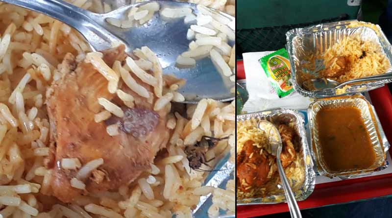 শতাব্দী এক্সপ্রেসের বিরিয়ানিতে আরশোলা, বমি করে অসুস্থ যাত্রী