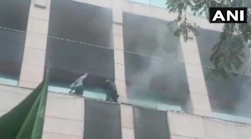 Massive fire breaks out in hospital