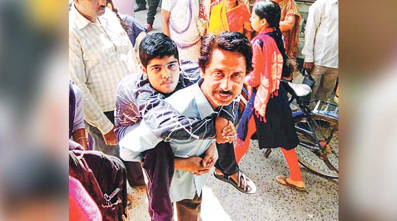 Physically challenged appears in Madhyamik