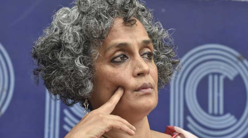 Arundhati's talks move at new venue.