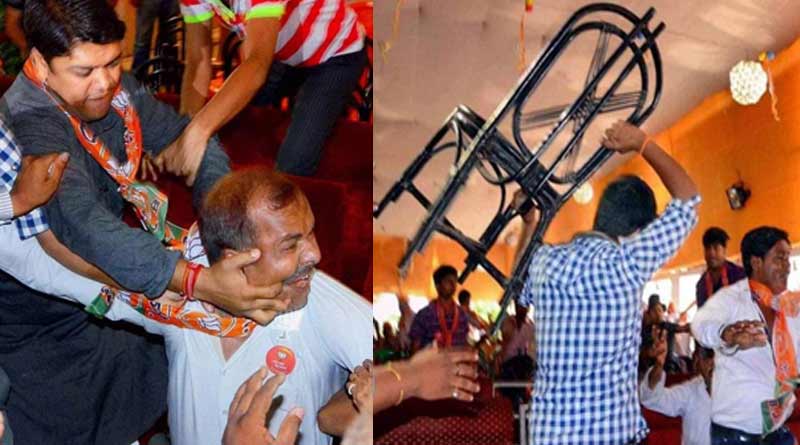 বারাকপুর কেন্দ্রে গেরুয়া শিবিরে অন্তর্কলহ, ভাইরাল মুকুল-দিলীপ অনুগামীদের হাতাহাতি