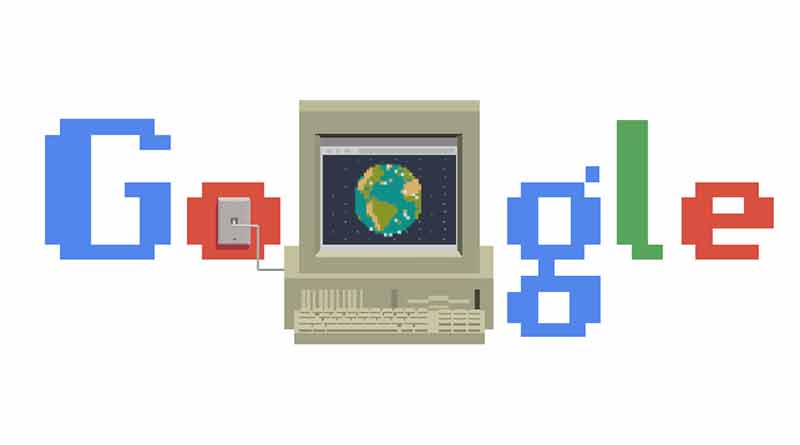 Google doodle celebrates anniversary of www