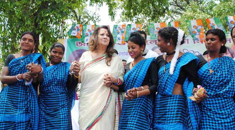 TMC candidate Moonmoon Sen on election campaign