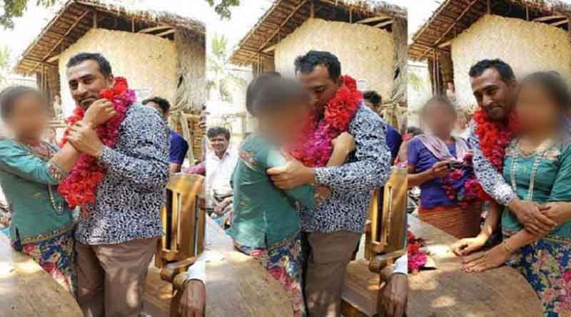 সংবর্ধনা সভায় তরুণীকে জাপটে ধরলেন বাংলাদেশের নেতা, ভাইরাল ছবি
