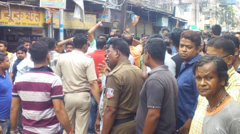 BJP worker allegedly attacked by TMC worker at Naihati