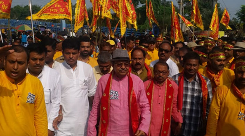 রাম নবমীর মিছিলে ভোটপ্রচার তৃণমূলের, উঠল মোদি বিরোধী স্লোগান