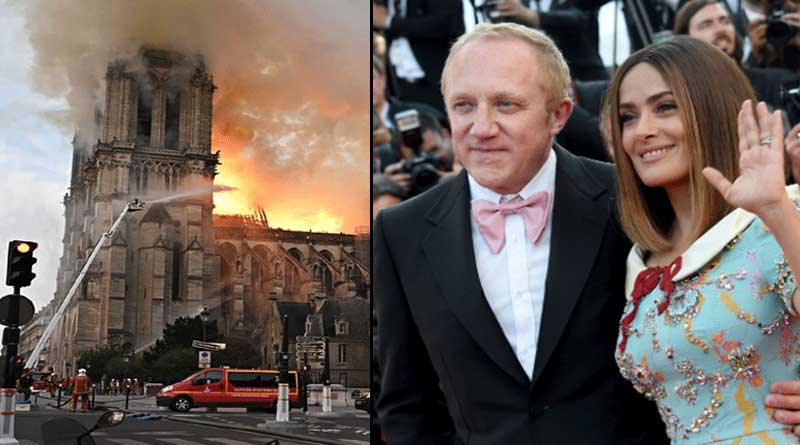French billionaire pledges 100 million euros to rebuild Notre Dame.