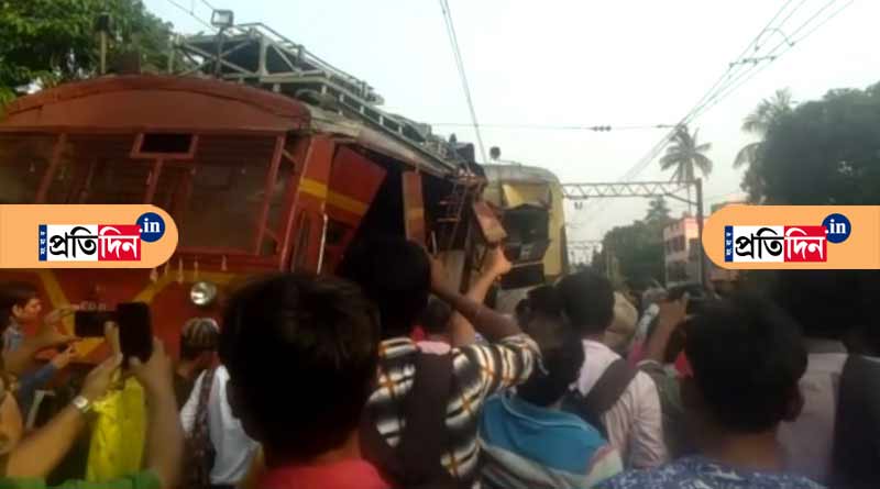 শেওড়াফুলি লোকালের সঙ্গে সংঘর্ষ ইনস্পেকশন কারের, দুর্ঘটনায় আহত অন্তত ১৫