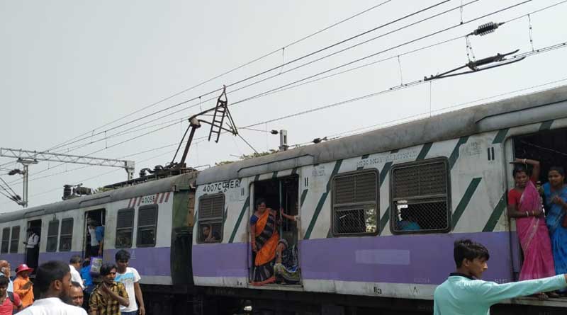As pantograph breaks, service halted in Howrah- Burdwan main line