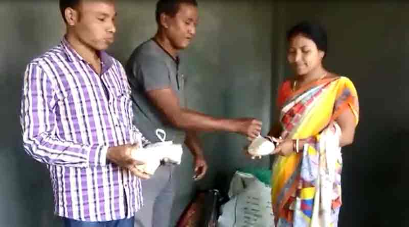 Food distributed among the voters in Meteli,Alipurduar