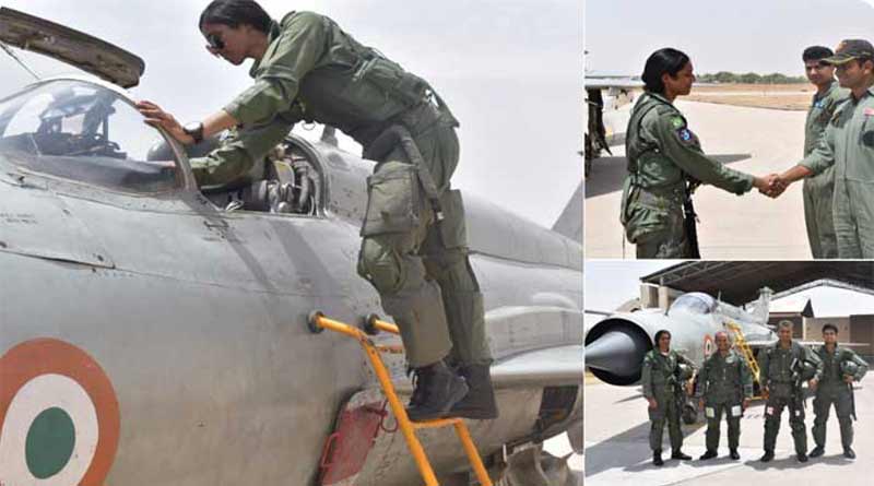 Flight Lieutenant Bhawana Kanth has become first woman fighter pilot