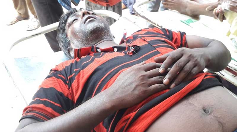 BJP leader ruthlessly beaten in West Midnapor's Salboni