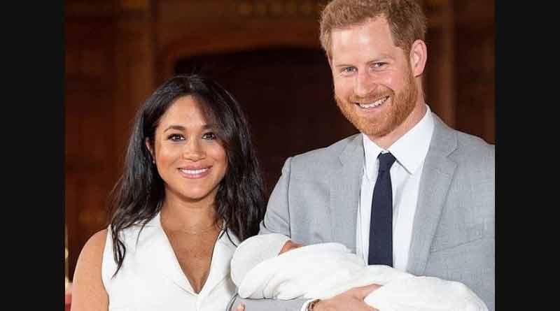 Prince Harry and Meghan Markle step out with Royal baby