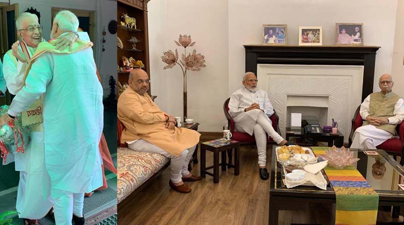 Narendra Modi and Amit Shah meets Advani and Murli Manohar Joshi