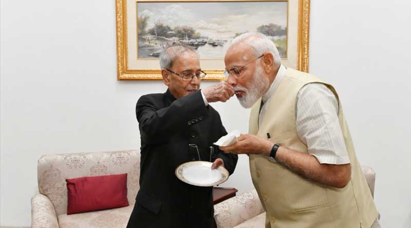 Modi meets Pranab Mukherjee, he wishes PM for Sabka Vishwas