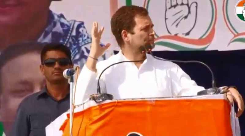 Rahul Gndhi targets Prime Minister Narendra Modi at Purulia rally