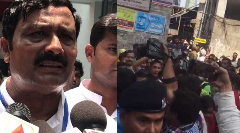BJP candidate Rahul Sinha faced agitation in a booth at Tiljola
