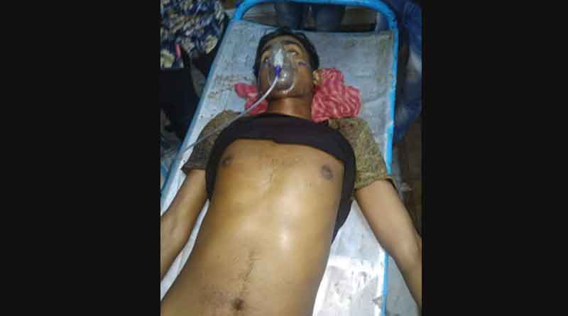 A BJP worker allegedly killed by some goons in Nadia