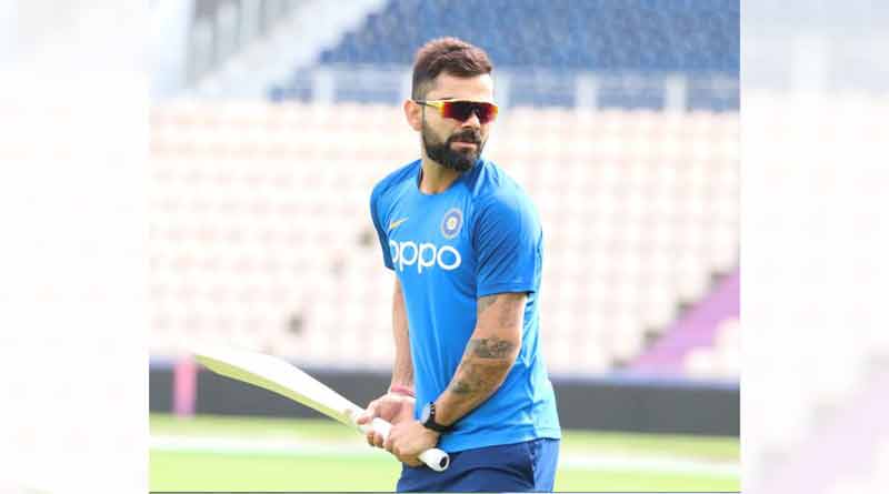 অনুশীলনে লোগোহীন নতুন ব্যাট কোহলির, প্রথম ম্যাচের আগে জল্পনা ভারতীয় শিবিরে