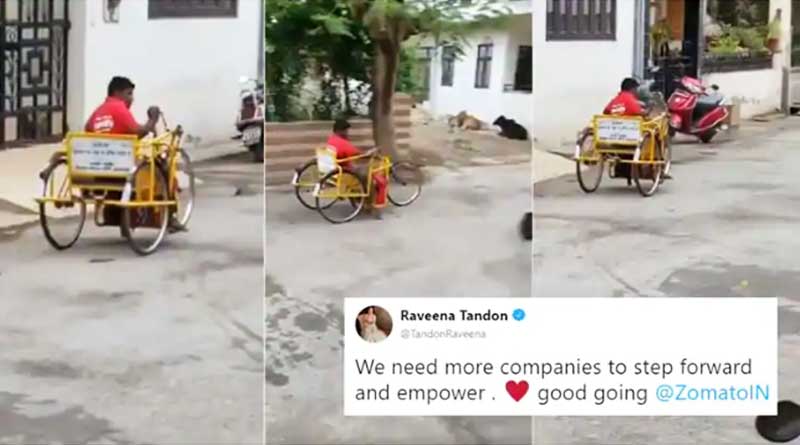 প্রতিবন্ধকতাকে হার মানিয়ে খাবার ডেলিভারি, ব্যক্তিকে কুর্নিশ নেটদুনিয়ার