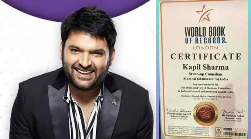 Comedian Kapil Sharma gets honoured by World Book of Records London