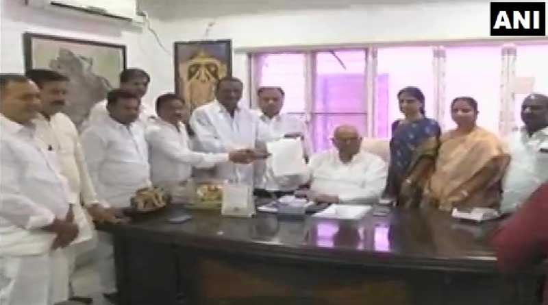 Another setback for Congress, 12 party MLAs join TRS in Telangana.