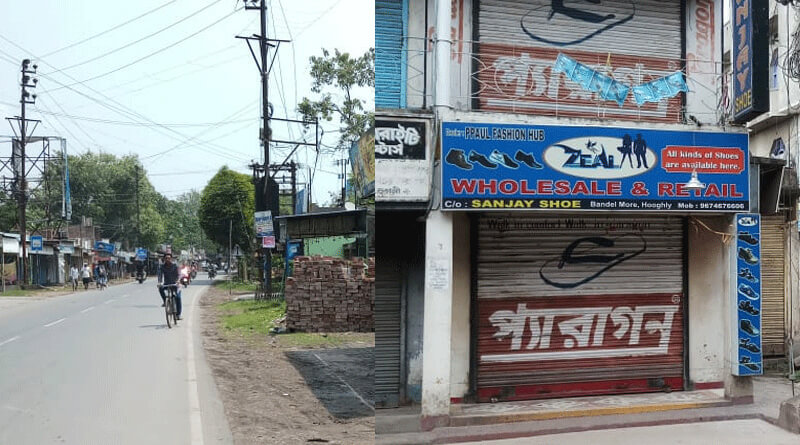 তৃণমূল নেতা খুনের প্রতিবাদে বনধ, ব্যান্ডেলে বন্ধ দোকানপাট-জনশূন্য রাস্তা