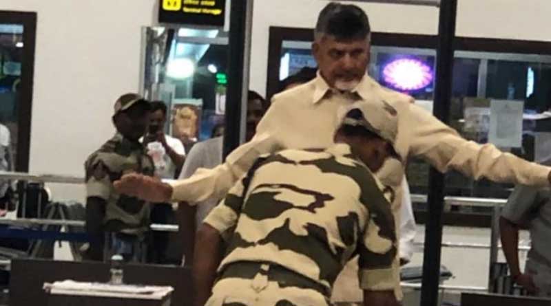 Chandrababu Naidu denied VIP access to plane at Vijayawada airport