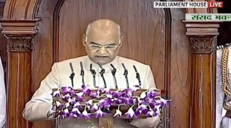 President has commenced address to the joint sitting of both Houses.