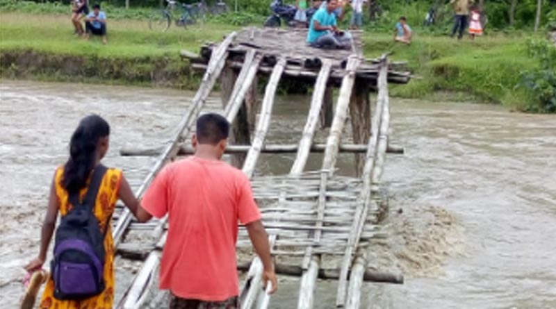 ভুটান পাহাড়ে প্রবল বৃষ্টি, জলমগ্ন মাদারিহাটের বিস্তীর্ণ এলাকা
