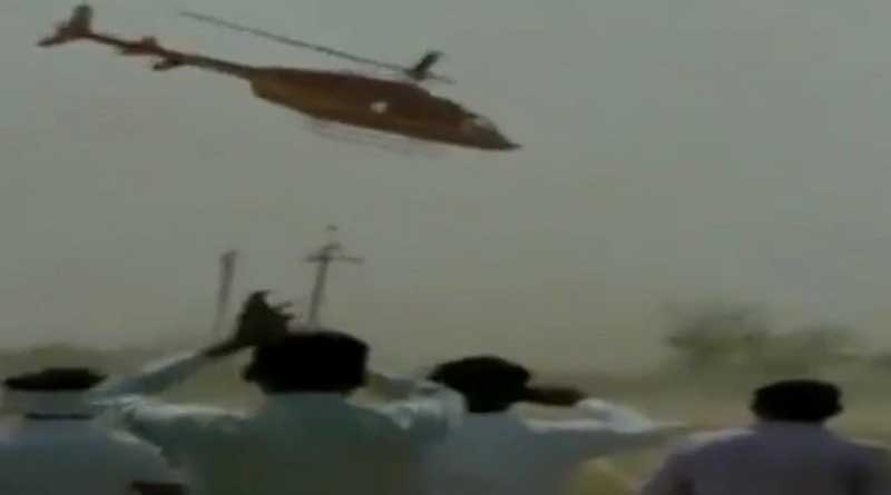 Bjp Alwar mp has close brush with death as chopper goes into spiral