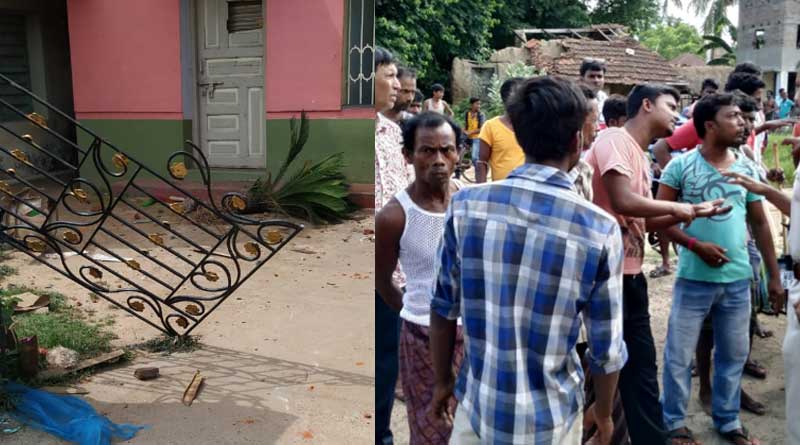 কাটমানি ফেরতের দাবিতে জনরোষ, মঙ্গলকোটে উপপ্রধানের বাড়ি ভাঙচুর