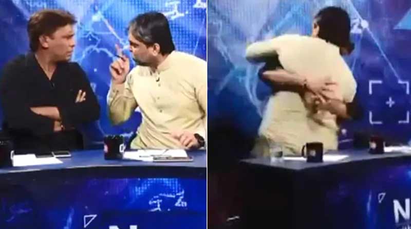 Watch: Pakistan leader attacked Journalist during Live TV Debate