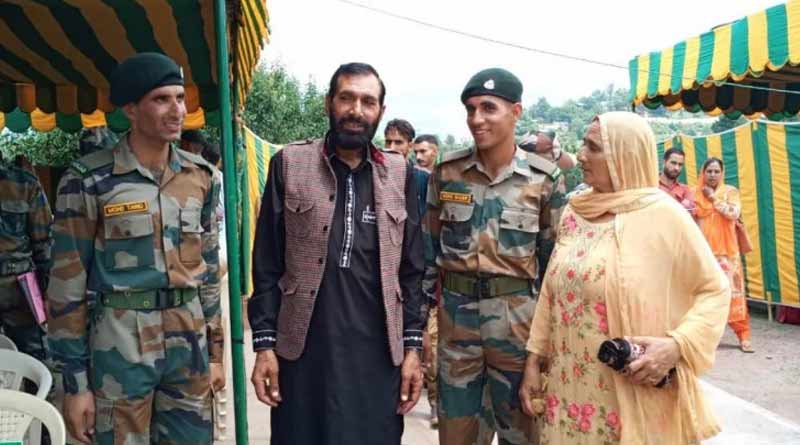 Killed indian Jawan Aurangzeb's brother joins Indian Army