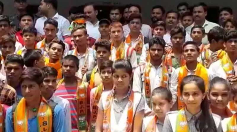 BJP MLA enrols schools students as party members via membership drive.