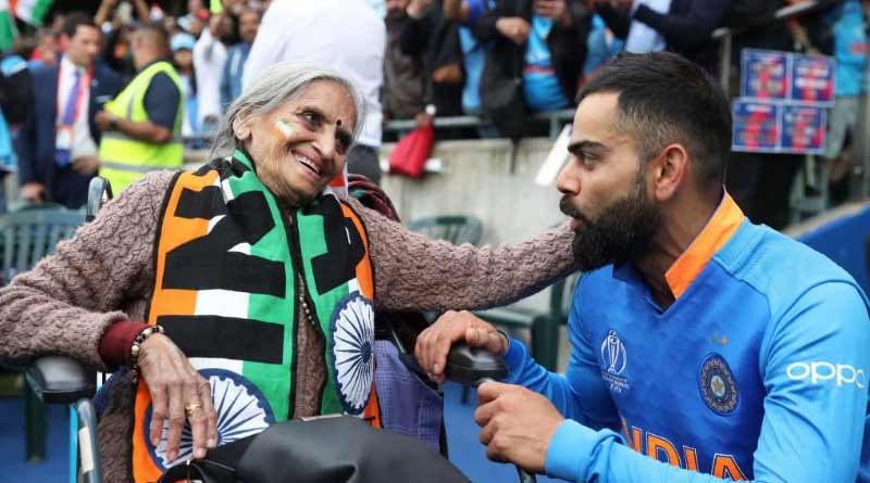 Virat Kohli seeks blessings from elderly fan Charulata Patel