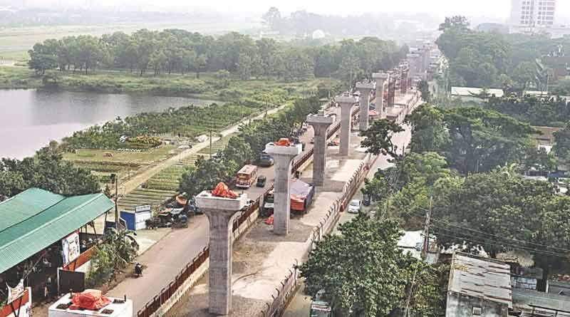 people thinks, metro rail system to ease Dhaka's traffic gridlock.