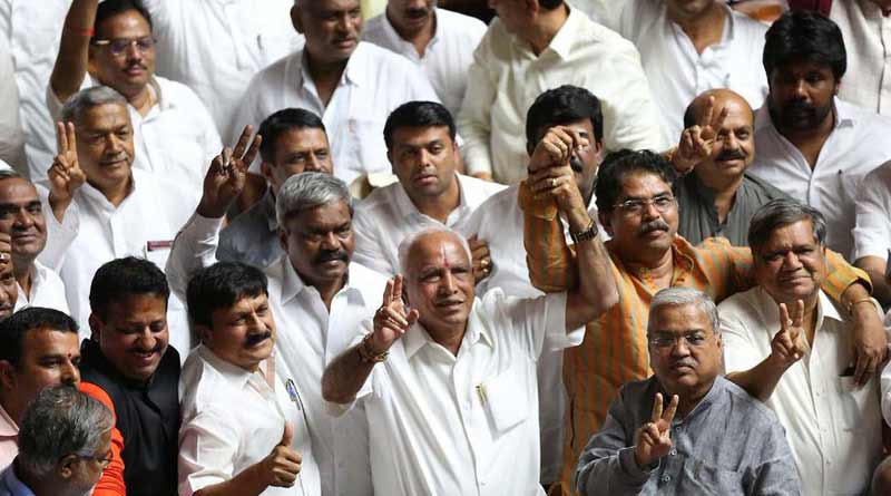 Karnataka CM BS Yediyurappa won trust vote via voice vote.