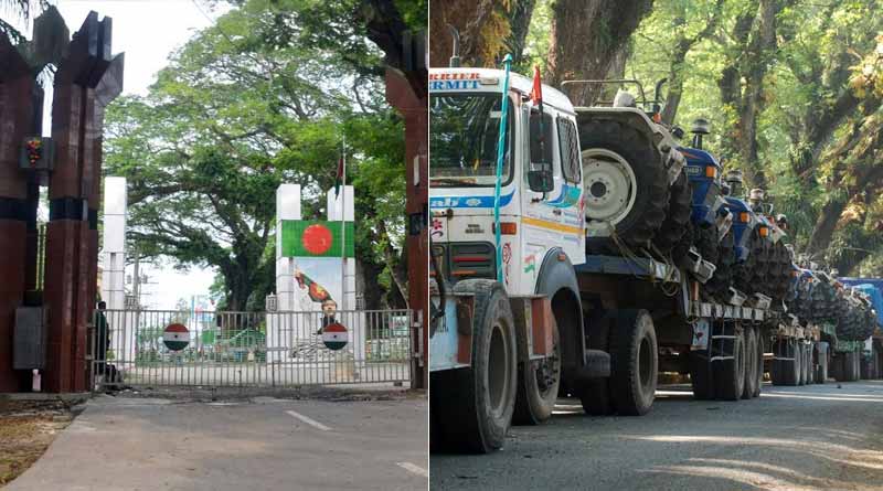 জোর করে টাকা আদায়ের অভিযোগ, অনির্দিষ্টকালের জন্য বাণিজ্য ব্যাহত পেট্রাপোল সীমান্তে