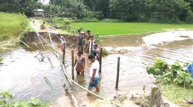No faith in govt, villagers bridge canal gap in Malbazar