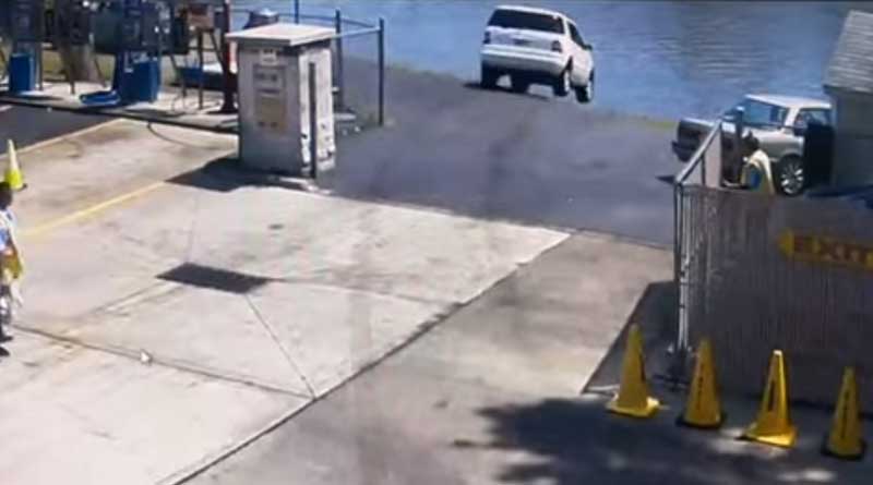 Video: Driver Hits Accelerator Instead Of Brakes, Plunges Into River