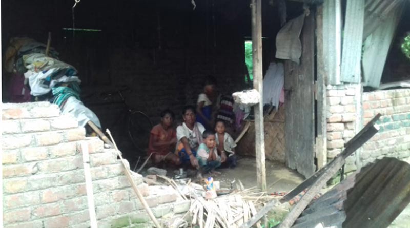 হাতির তাণ্ডবে বাগান শ্রমিকের প্রাণহানি, ক্ষতিগ্রস্ত ২০টি বাড়ি