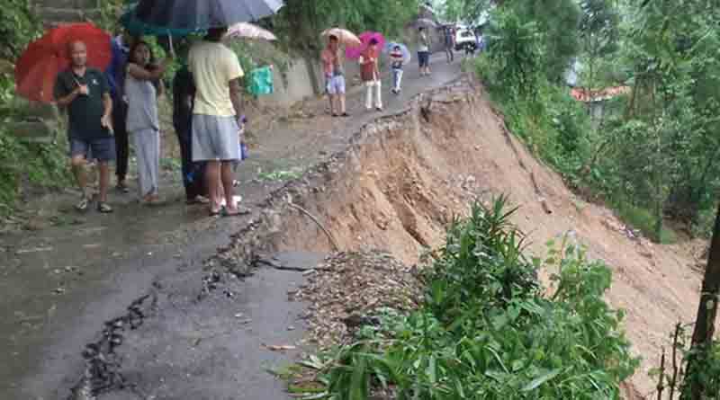 Rains trigger landslides across Darjeeling of West Bengal