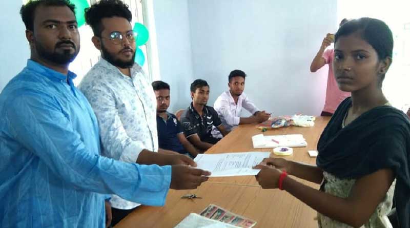 TMCP of Hingalganj College help 4 poor students to get the admission