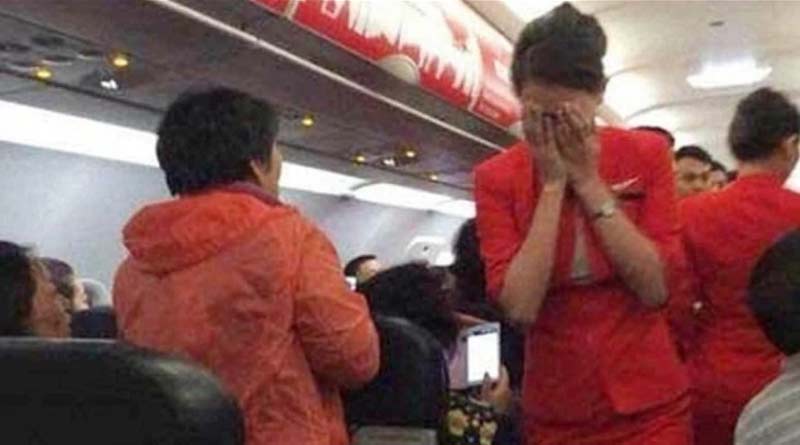 Chinese flyer threw hot water at air hostess on Air Asia flight