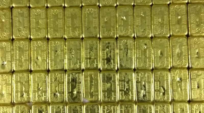 DRI seized gold biscuits weighing around 10 kg in Siliguri.
